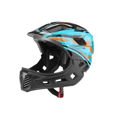 Imagem de Baoblaze Capacete infantil para bicicleta, equipamento de proteção para skate, Azul E Laranja