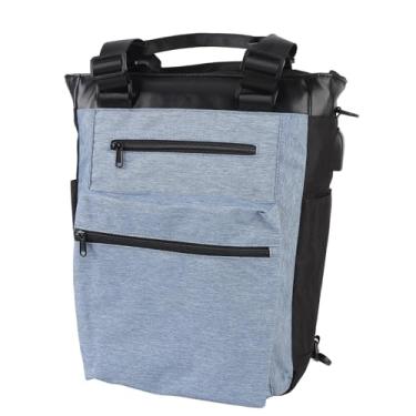 Imagem de Matybobe Mochila de Viagem Com Porta de Carregamento USB, Mochila para Laptop de 15,6 Polegadas, Bolsa de Livros Universitária para Mulheres, Bolsa de Ombro Masculina, Mochila Casual (Azul)