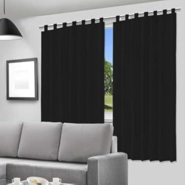Imagem de Cortina escura de tecido opaco para proteger do sol, duravel