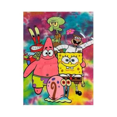 Imagem de Kit De Pintura Em Diamante DIY Do Bob Esponja, Ponto Cruz, Mosaico Par