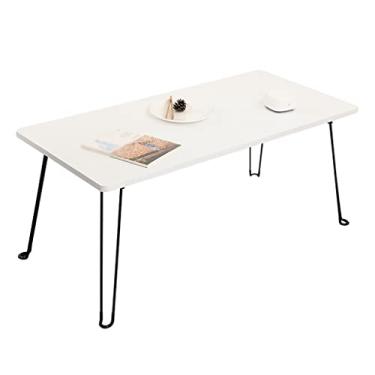 Imagem de Mesa de centro dobrável mesa de centro simples sem instalação simples pequena mesa de chá mesa lateral para quarto