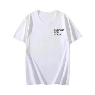 Imagem de Camiseta De Verão Haikyuu Anime Para Homens E Mulheres, Manga Curta, T