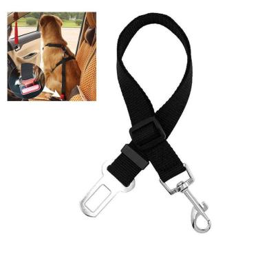 Imagem de Cinto De Segurança Cao Cachorro Pet Guia Coleira Animal De Estimaçao Carro Veiculo Viagem Pet Shop Transporte Seguro