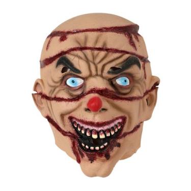 Imagem de Máscara 3D Clown Zombie Resina de látex Scary Horror Halloween - yiwei