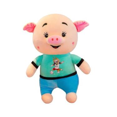 Imagem de Boneca de brinquedo de pelúcia Little Pig Mascot 40 cm em algodão e pe