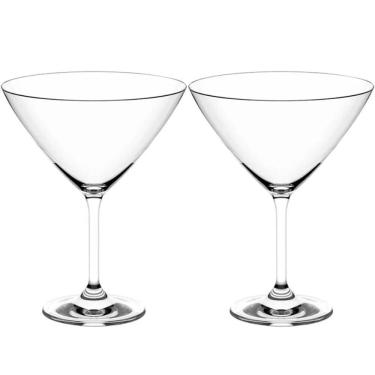Imagem de Kit 2 Taças Cristal 210ml para Martini Copo Dry Drinks Coquetel Haus Concept