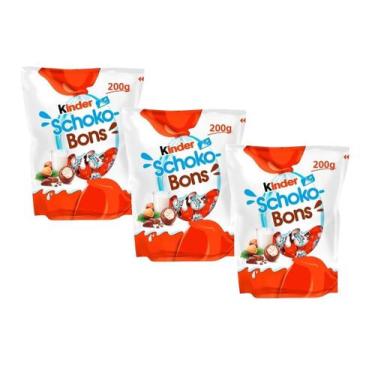 Imagem de Kit 3 Chocolate Kinder Ferrero Schoko Bons Alemanha 200G