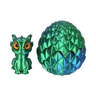 Imagem de Conjunto De Ovos De Dinossauro Impressos Em 3D Multicoloridos Com Tamp