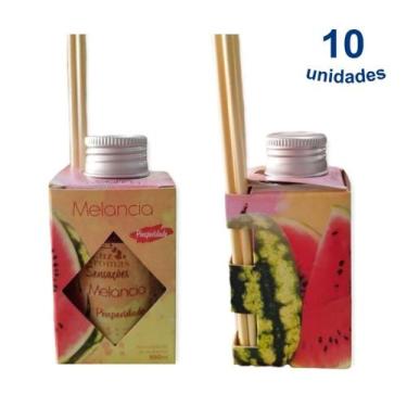 Imagem de 10 Aromatizador Ambiente Melancia Difusor Aroma Vareta Perfume Casa 10