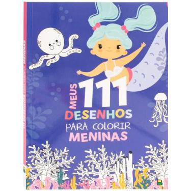 Imagem de Livro - Meus 111 Desenhos para Colorir: Meninas
