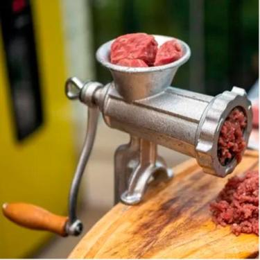 Imagem de Maquina Moedor De Carne Profissional Metal N10 Menor Preço - central f