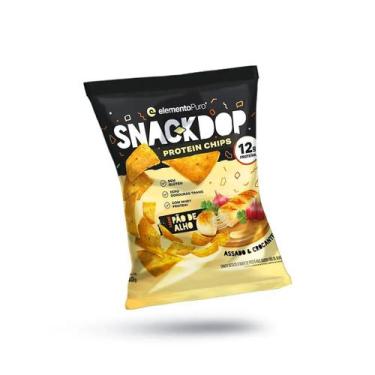 Imagem de Snackdop Protein Chips Sabor Pão de Alho 40g Elemento Puro