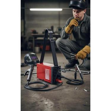 Imagem de Máquina Solda Inversora MMA 140A Vermelha 60Hz Profissional - Congratu