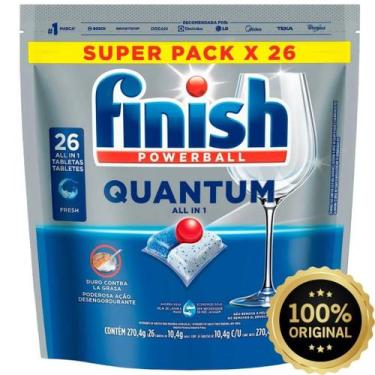 Imagem de Detergente Lava Louças Finish - 26 tabletes - Powerball Quantum - Orig