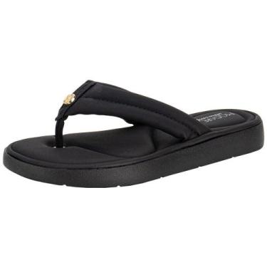 Imagem de Tamanco feminino flat modare 7208109, Preto, 38