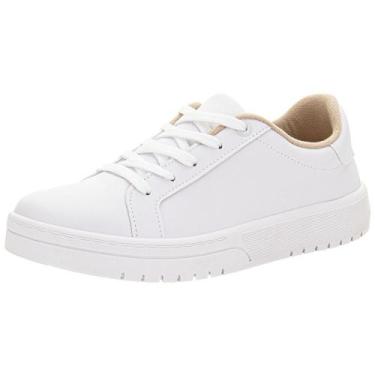 Imagem de Tênis feminino casual moleca 5791100, Branco, 38