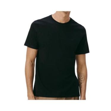 Imagem de Camiseta Hering Meia Manga Básica 4Fef Preta, XXG, Preto