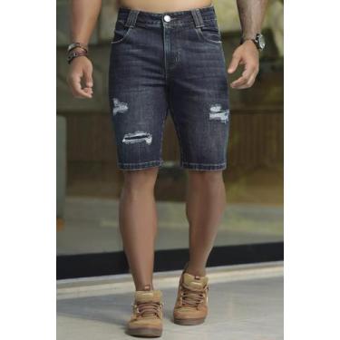 Imagem de Bermuda Masculina Pitbull Original Lançamento Ref 88186, Azul, 38