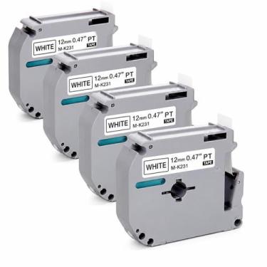 Imagem de Kit 4 Fitas Compatível Brother M-K231 12mm - IMPORTED