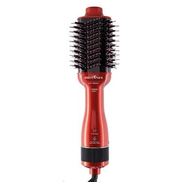 Imagem de Escova Secadora BES12V Oval Vermelho Britânia para Cabelos com Volume e Brilho Bivolt