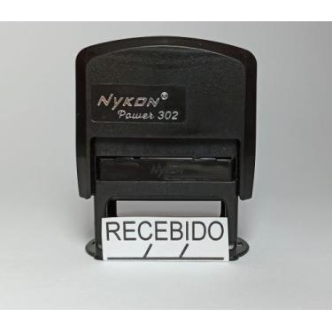 Imagem de Carimbo automático c/ a palavra RECEBIDO 3,7cm x 1,3cm - Nykon