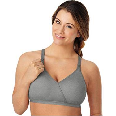 Imagem de PLAYTEX Sutiã feminino sem aro para maternidade e amamentação Us4958, Filigrana prateada mesclada, PP