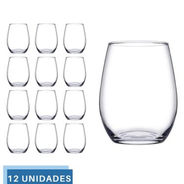 Imagem de 12 Copos de Vidro Transparente Redondo 440ml Amber Pasabahçe