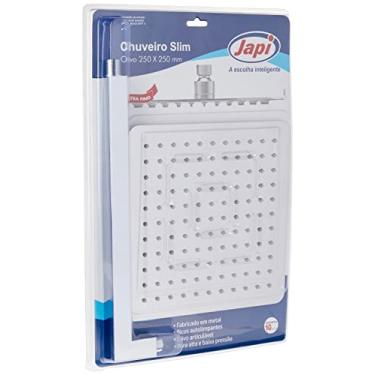 Imagem de JAPI CVCQS Chuveiro Aço Inox, Cromado, Crivo Quadrado, Slim