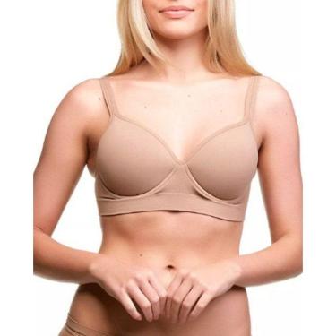 Imagem de Sutiã de Microfibra com Ampla Cobertura Reforçado com Sustentação e Bojo Trifil Ref. C01925