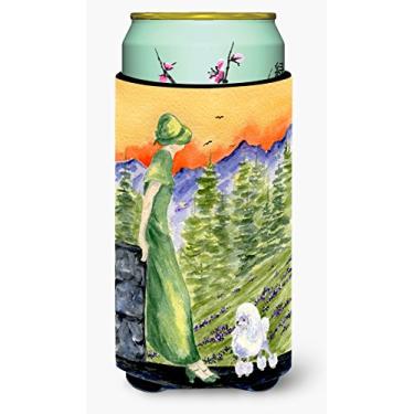 Imagem de Caroline's Treasures SS8618TBC Poodle Isolador Isolador para Bebidas Masculino Alto, Multicolorido