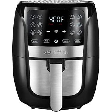 Imagem de Gourmia Air Fryer Oven Display Digital 6 Quart Panela AirFryer Grande 12 Peças de Cozinha de Toque 1500 W Power Multifuncional Aço Inoxidável FRY FORCE 360° (6 QT)
