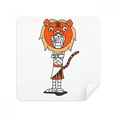 Imagem de Egito Múmia Horus Tigre chapéu óculos pano limpador de tela tecido camurça pacote com 2