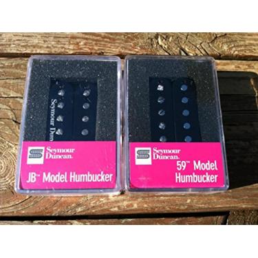 Imagem de Seymour Duncan Conjunto de captador Humbucker SH-4 JB Bridge e SH-1 '59 pescoço, preto