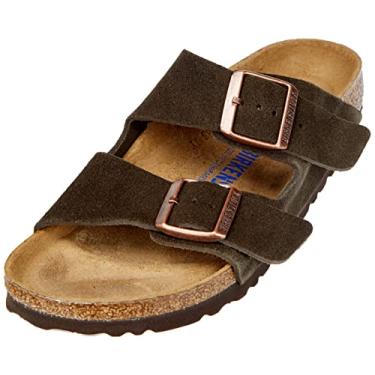 Imagem de Birkenstock Sandálias masculinas EVA Arizona, Camurça mocha, 6-6.5 Women/4-4.5 Men