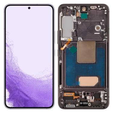 Imagem de Substituição de tela digital LCD compatível com Samsung Galaxy S22 SM-S901B, SM-S901B/DS, SM-S901U (preto com moldura) Montagem digitalizador de tela sensível ao toque com ferramentas de reparo - 15.5