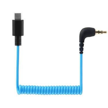 Imagem de JCMOYUTY Adaptador de microfone para Rode Wireless GO 2 / GO II/Pro/ME para iPhone 15/15 Pro Max, Samsung, smartphone Android USB C para microfone TRS de 3,5 mm, cabo de áudio GO2 OTG cabo auxiliar