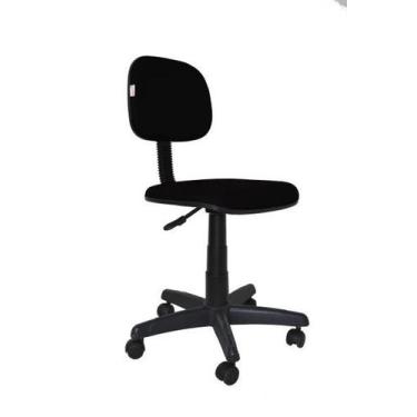 Imagem de Cadeira Secretaria Giratoria Bolt - Maiart, Preto, Couro Sintetico Cor