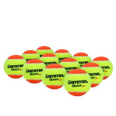 Imagem de Bola de Tênis e Beach Tennis Gamma Quick Kids Pacote com 12 Bolas