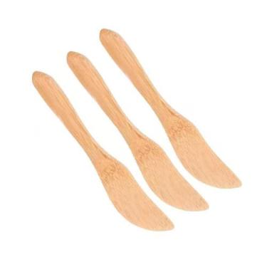 Imagem de Kit 3 Espatulas Para Pate Geleia Manteiga Bambu - Decora