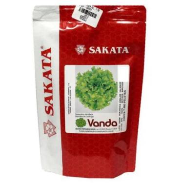 Imagem de Semente de Alface Vanda Peletizada Pigmento 5% - Sakata Horta Plantaçã