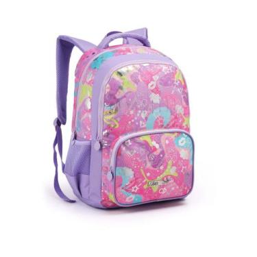 Imagem de Mochila Costas Juvenil Customização Espaçosa Estilosa Menina - Seanite