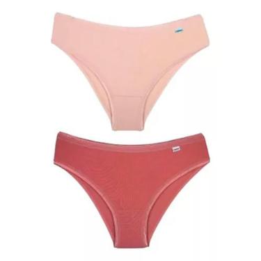 Imagem de Kit/2 Calcinha Biquíni DelRio 513021 Fio Brilhante Modal T. P/GG, P, D