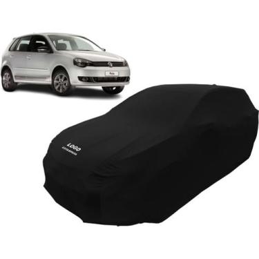 Imagem de Capa Cobrir Carro Volkswagen Polo Hatch 2015 Tecido Helanca - Mz, Pret