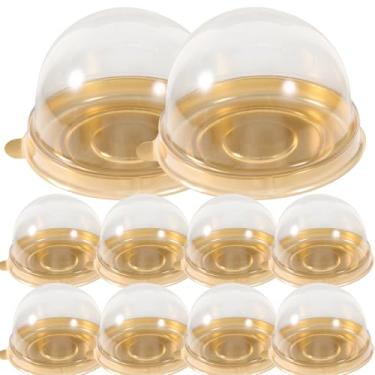 Imagem de Garneck 50 Mini Caixas De Bolo Com Tampa Cúpula - Recipientes Individuais Plástico Para Cupcakes Bolos, Muffins E Guloseimas, Festas Confeitaria