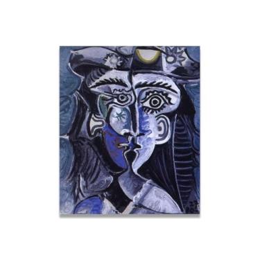 Imagem de Murais Diego Rivera roxos ou azuis – Arte de realismo socialista mexicano, muralista do século 518, coleção clássica do museu de Nova York para decoração de casa 40 x 48 cm