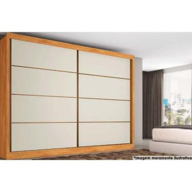 Imagem de Guarda Roupa Casal 2 Portas e 6 Gavetas Sevilha Flex Peroba/Peroba ou Off White - Europa