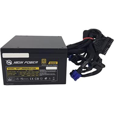 Imagem de Rosewill Fonte De Alimentação Totalmente Modular Ativa Pfc Hp1-J800Gd-F12S 800 W Atx12V V2.31 E Eps12V V2.92 Sli Ready Crossfire 80 Plus Gold Com Certificação
