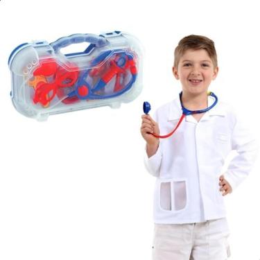 Imagem de Kit Maleta Infantil Médico Mirim Divertido Com 6 Acessórios Brinquedos