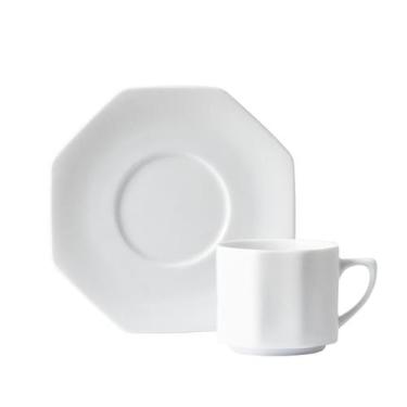 Imagem de Xicaras Chá com Pires 280ml  Porcelana Schmidt - Mod. Orion 078, 0000,