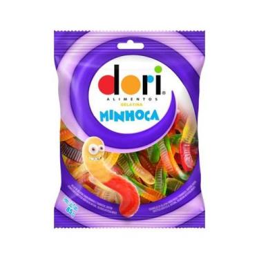 Imagem de Bala Dori Minhocas de Gelatina 85 Gramas Diversos Sabores 
